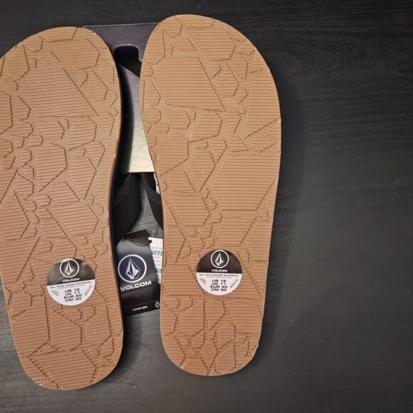 Volcom Men’s Recliner Sandal Black Size 12 New with Tags V0811520 - Picture 3 of 4